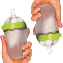 Comotomo Natural Feel Baby Bottle, 2pk - 8 oz - Green