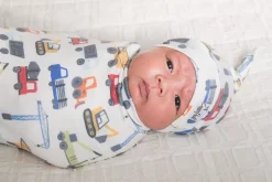 Copper Pearl Knit Swaddle Blanket - Diesel