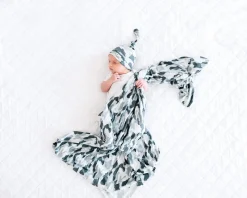 Copper Pearl Knit Swaddle Blanket - Gunnar