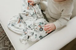 Copper Pearl Knit Swaddle Blanket - Jo