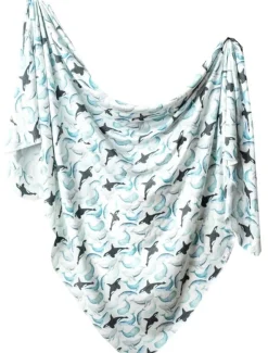 Copper Pearl Knit Swaddle Blanket - Kai