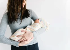 Copper Pearl Knit Swaddle Blanket - Rainee