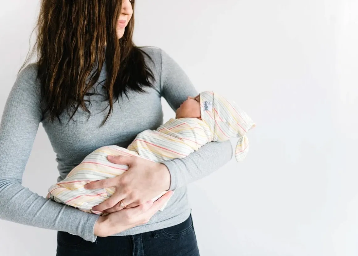 Copper Pearl Knit Swaddle Blanket - Rainee