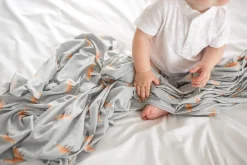 Copper Pearl Knit Swaddle Blanket - Swift
