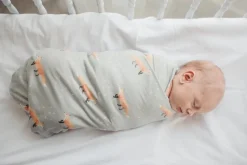 Copper Pearl Knit Swaddle Blanket - Swift