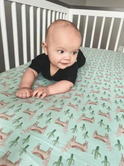 Copper Pearl Premium Fitted Crib Sheet - Cusco