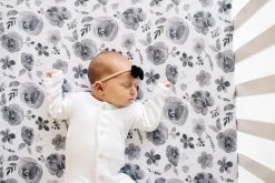 Copper Pearl Premium Fitted Crib Sheet - Rowan