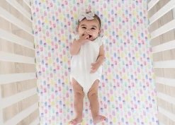 Copper Pearl Premium Fitted Crib Sheet - Summer