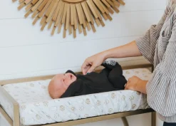 Copper Pearl Premium Knit Diaper Changing Pad Cover - Chip