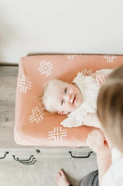 Copper Pearl Premium Knit Diaper Changing Pad Cover - Mesa