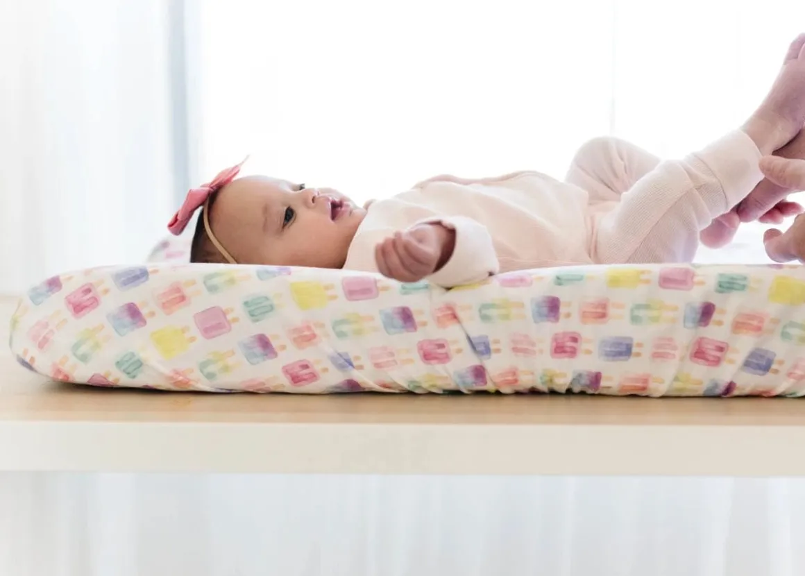 Copper Pearl Premium Knit Diaper Changing Pad Cover - Summer