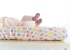 Copper Pearl Premium Knit Diaper Changing Pad Cover - Summer