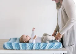 Copper Pearl Premium Knit Diaper Changing Pad Cover - Waves