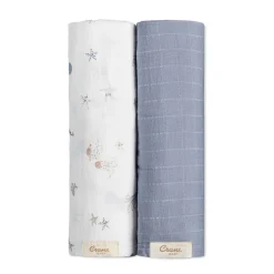 Crane Baby Cove 3-pc. Swaddle Set - Sea Life