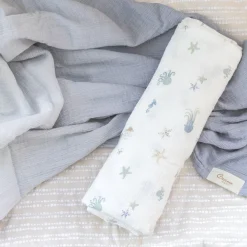 Crane Baby Cove 3-pc. Swaddle Set - Sea Life