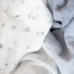 Crane Baby Cove 3-pc. Swaddle Set - Sea Life
