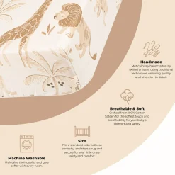 Crane Baby Kendi Crib Sheet - Animal