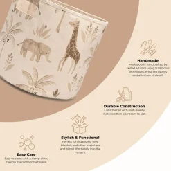 Crane Baby Kendi Safari Storage Bin