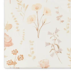 Crane Baby Violet Floral 100% Cotton Sateen Fitted Crib Sheet