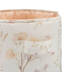 Crane Baby Violet Quilted Nursery Storage Bin