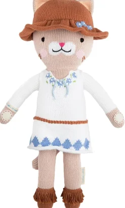 Cuddle+Kind Hand Knit Doll - Mini Chelsea the Cat, 13"