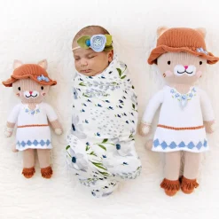 Cuddle+Kind Hand Knit Doll - Mini Chelsea the Cat, 13"