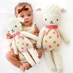 Cuddle+Kind Hand Knit Doll - Mini Lucy the Lamb, 13