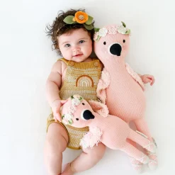Cuddle+Kind Hand Knit Doll - Mini Penelope the Flamingo, 13