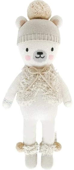 Cuddle+Kind Hand Knit Doll - Mini Stella the Polar Bear, 13"