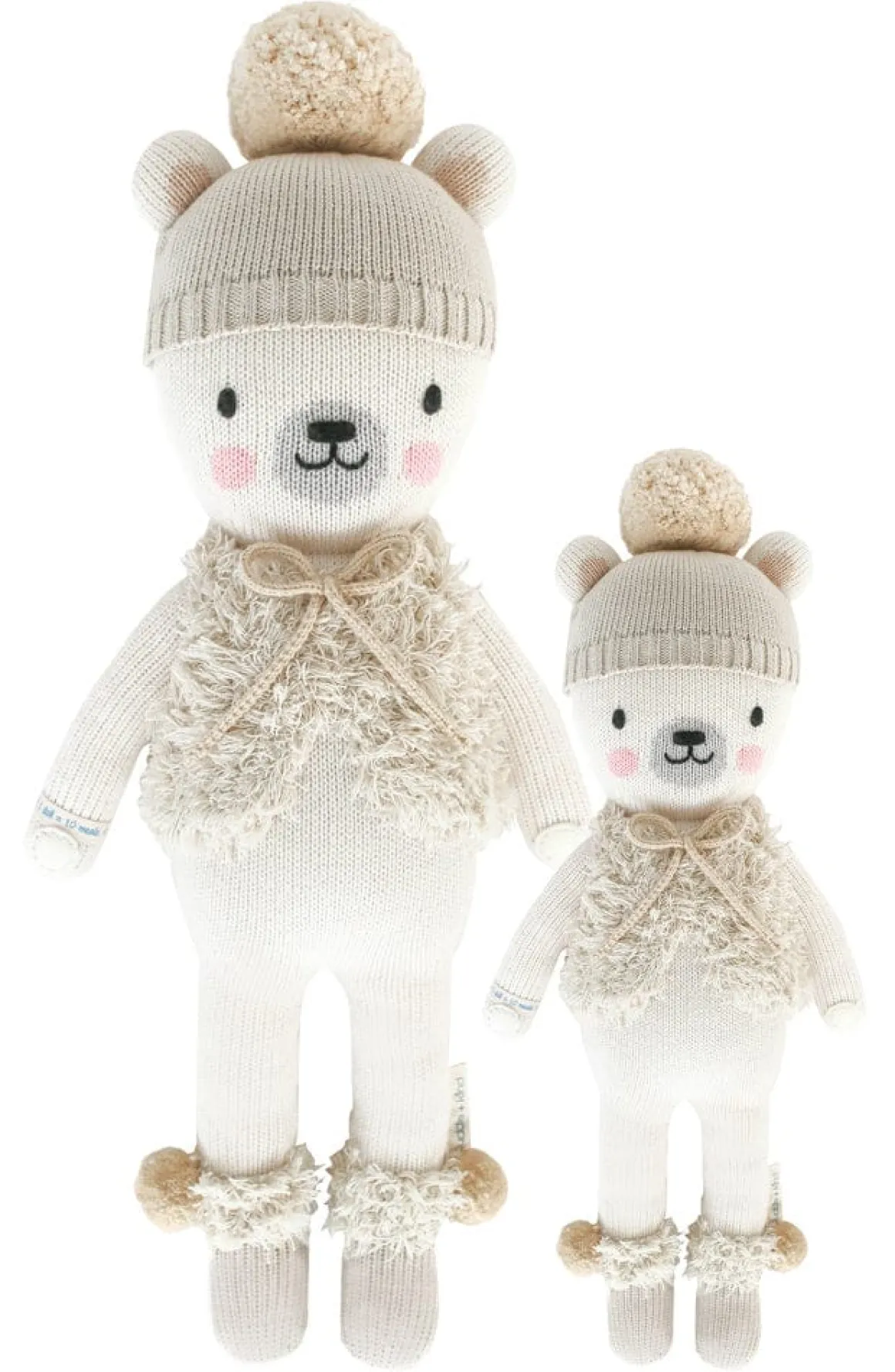Cuddle+Kind Hand Knit Doll - Mini Stella the Polar Bear, 13"