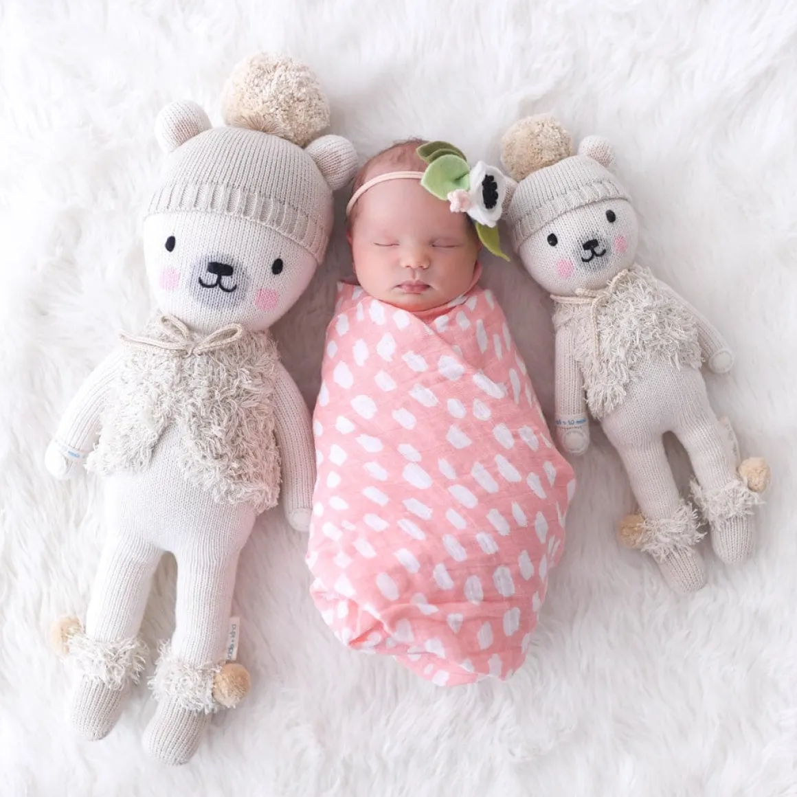 Cuddle+Kind Hand Knit Doll - Mini Stella the Polar Bear, 13"