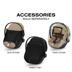 Cybex Aton G2 Infant Car Seat with Load Leg Base - Almond Beige