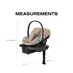 Cybex Aton G2 Infant Car Seat with Load Leg Base - Almond Beige
