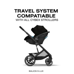 Cybex Aton G2 Infant Car Seat with Load Leg Base - Moon Black