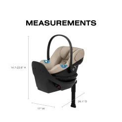 Cybex Aton G2 Swivel Infant Car Seat with Load Leg Base - Almond Beige