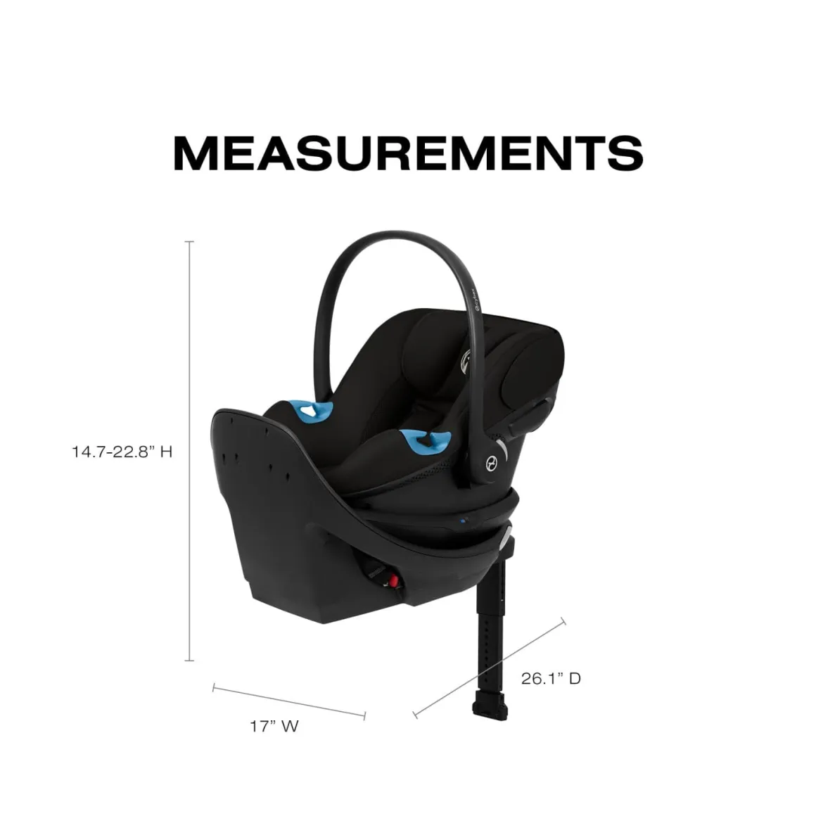 Cybex Aton G2 Swivel Infant Car Seat with Load Leg Base - Moon Black