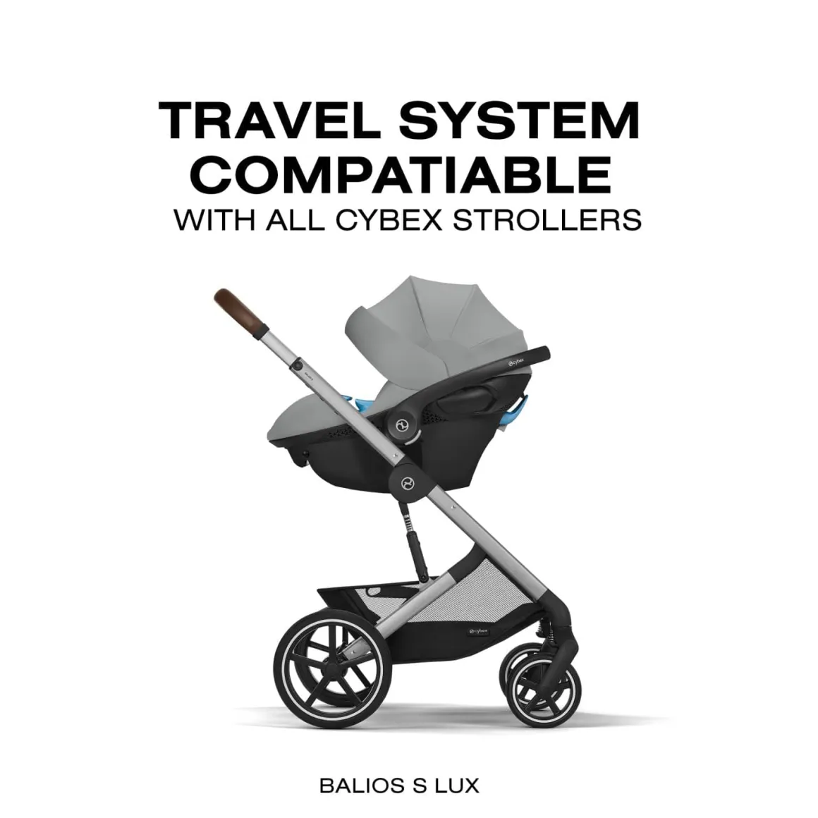 Cybex Aton G2 Swivel Infant Car Seat with Load Leg Base - Stone Grey