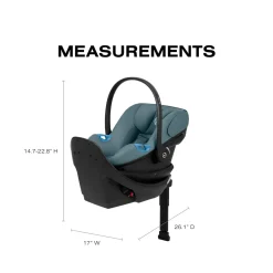 Cybex Aton G2 Swivel Infant Car Seat with Load Leg Base - Stormy Blue
