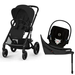Cybex Balios S Lux + Aton G2 Swivel Travel System Bundle - Moon Black