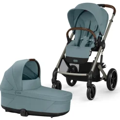 Cybex Balios S Lux Stroller + Cot Bundle - Stormy Blue
