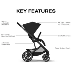 Cybex Balios S Lux Stroller - Moon Black
