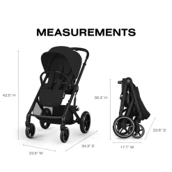 Cybex Balios S Lux Stroller - Moon Black