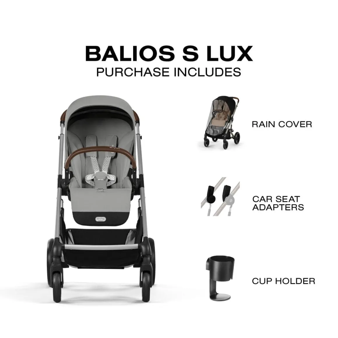 Cybex Balios S Lux Stroller - Stone Grey