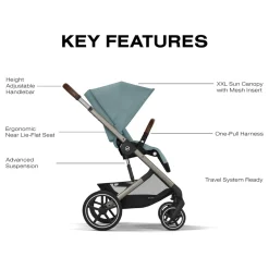 Cybex Balios S Lux Stroller - Stormy Blue