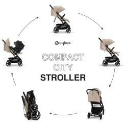 Cybex Beezy 2 Compact Stroller - Almond Beige