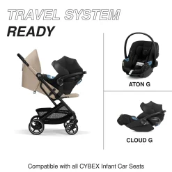 Cybex Beezy 2 Compact Stroller - Almond Beige