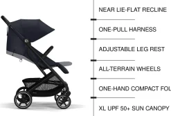 Cybex Beezy 2 Compact Stroller - Magic Black