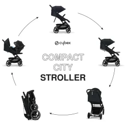 Cybex Beezy 2 Compact Stroller - Magic Black