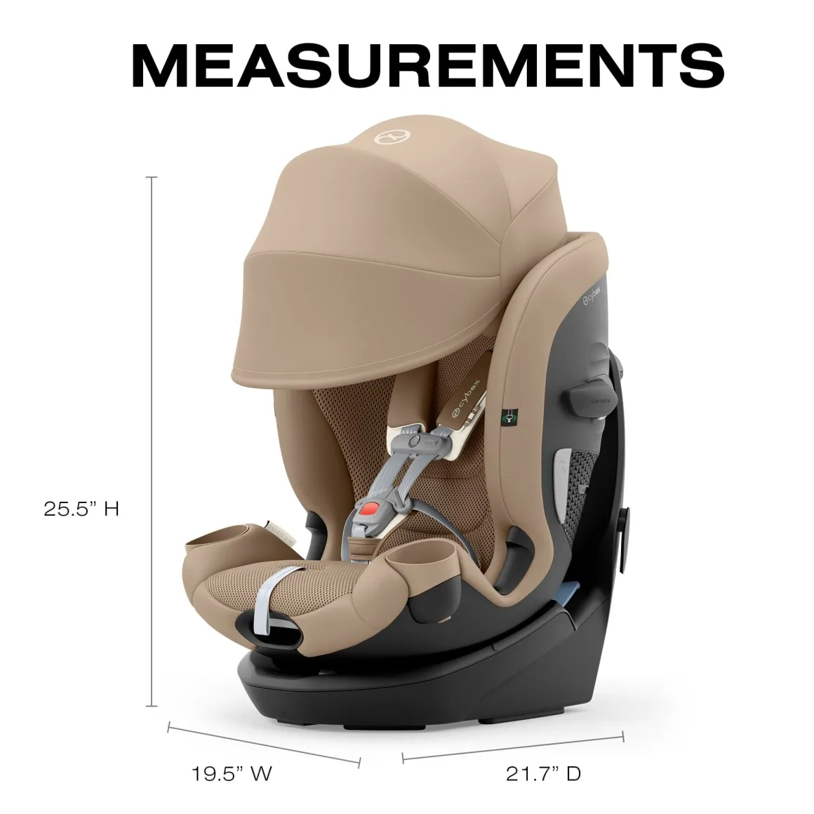 Cybex Callisto G 360 Rotating All-in-One Convertible Car Seat - Almond Beige