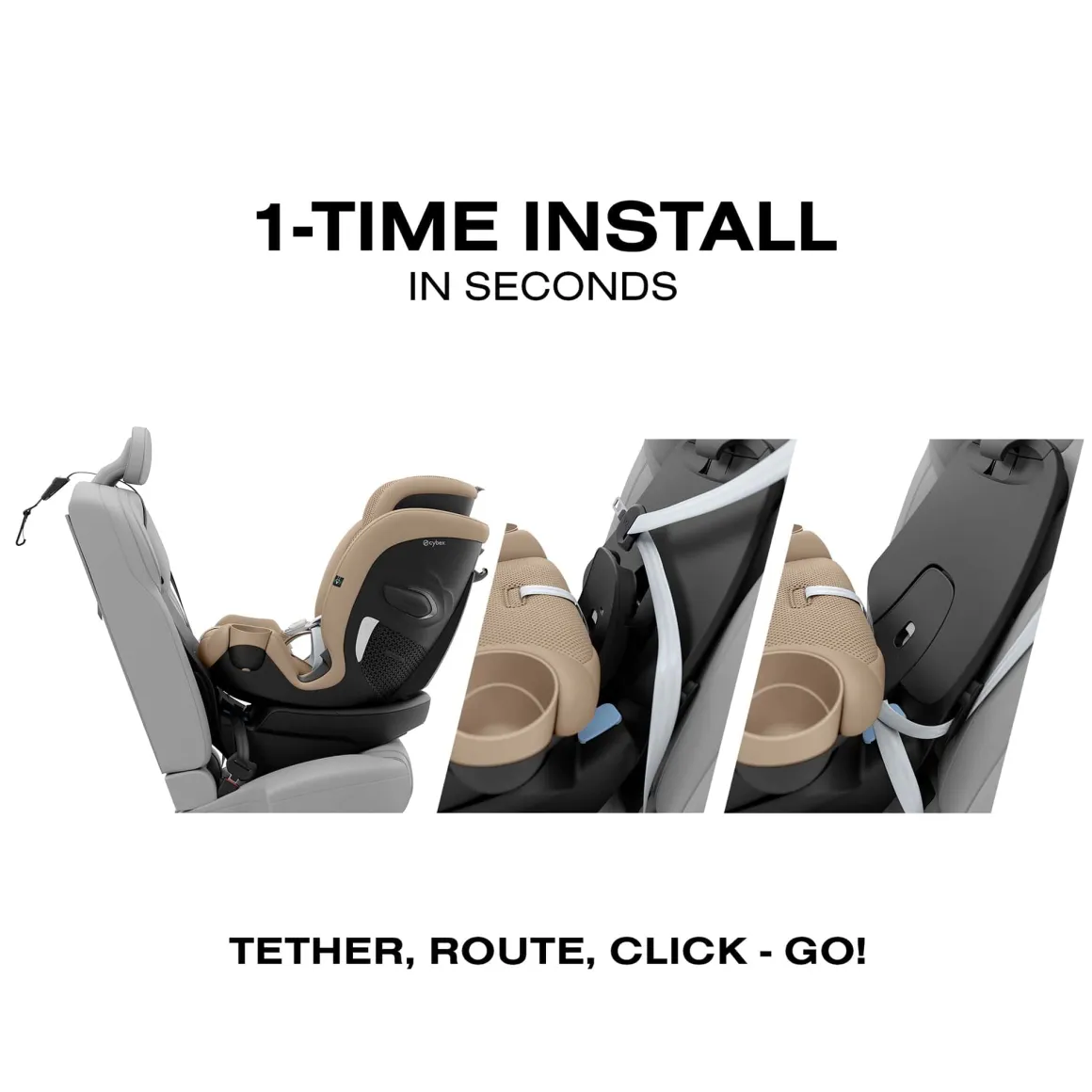 Cybex Callisto G 360 Rotating All-in-One Convertible Car Seat - Almond Beige